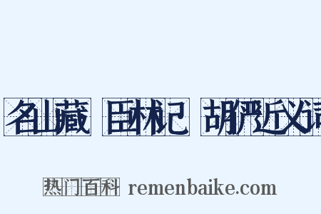 名山藏·臣林记·胡俨近义词是什么意思的图片